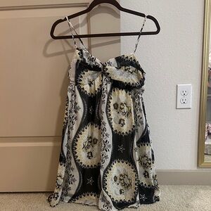 Floral Print Spaghetti Strap Short Dress